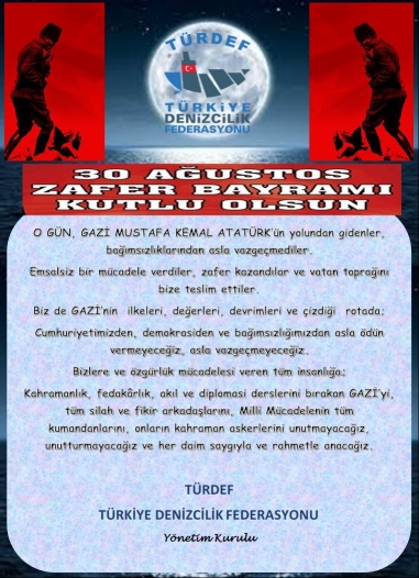 30 Ağustos Zafer Bayramı Kutlu Olsun
