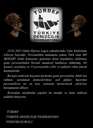 MOZART Gemisine Yapılan Saldırıyı Kınıyoruz